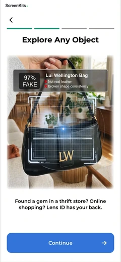 Lens ID – AI Identify & Search mobile app UI screen 6