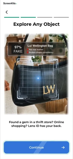 Lens ID – AI Identify & Search mobile app UI screen 4