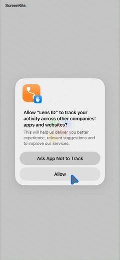 Lens ID – AI Identify & Search permissions UI screen 1