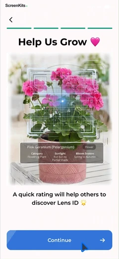 Lens ID – AI Identify & Search mobile app UI screen 10