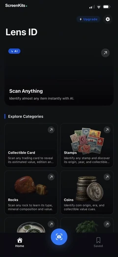 Lens ID – AI Identify & Search mobile app UI screen 2