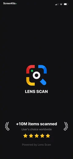 Lens Scan – Identify Anything mobile app UI screen 1