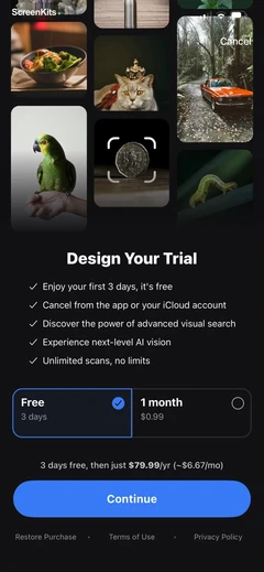Lens Scan – Identify Anything mobile app UI screen 12