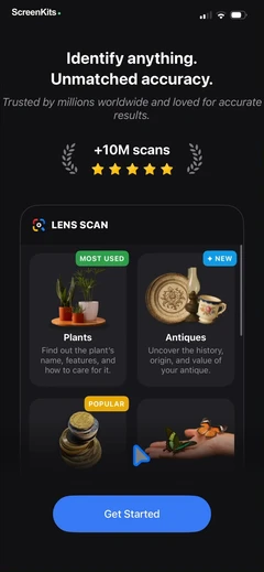 Lens Scan – Identify Anything mobile app UI screen 10