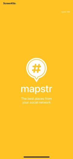 Mapstr – Save & Follow Places mobile app UI screen 1