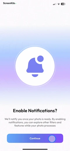 Nufa- AI Photoshoot Generator permissions UI screen 8