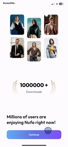Nufa- AI Photoshoot Generator mobile app UI screen 10