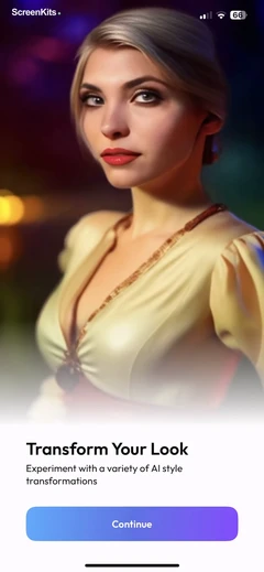 Nufa- AI Photoshoot Generator mobile app UI screen 4