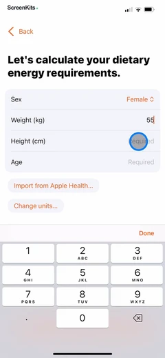 Nutrition Tracker- Foodnoms mobile app UI screen 10