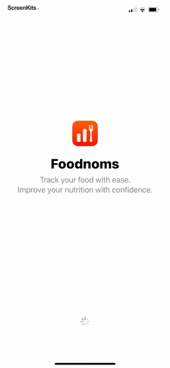 Nutrition Tracker- Foodnoms mobile app UI screen 3