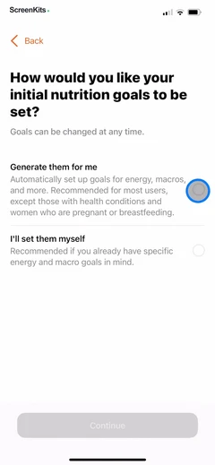 Nutrition Tracker- Foodnoms mobile app UI screen 7