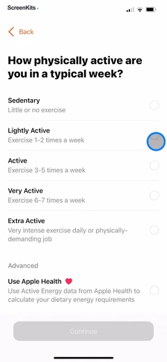 Nutrition Tracker- Foodnoms mobile app UI screen 11