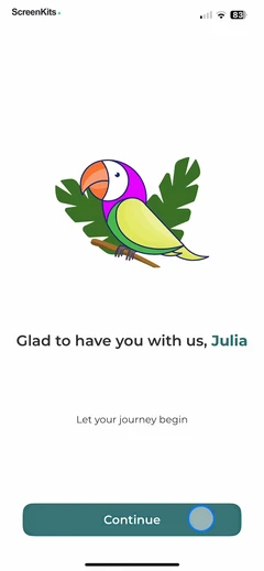 ParrotPal- Calorie Tracker mobile app UI screen 9