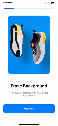 PhotoCut - AI Photo Editor mobile app UI screen 4