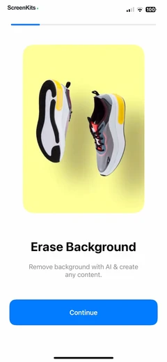 PhotoCut - AI Photo Editor mobile app UI screen 6