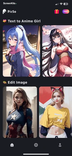 PicSo – Customize Your AI Girl mobile app UI screen 10