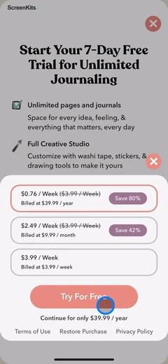 Planner & Journal - Zinnia paywalls UI screen 11