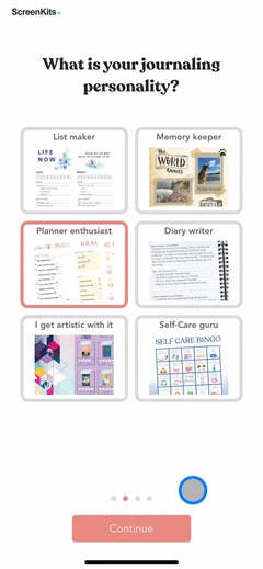 Planner & Journal - Zinnia mobile app UI screen 4