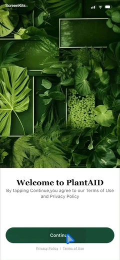 Plant AI Identifier & Care Guide onboarding UI screen 2