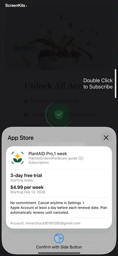 Plant AI Identifier & Care Guide mobile app UI screen 12