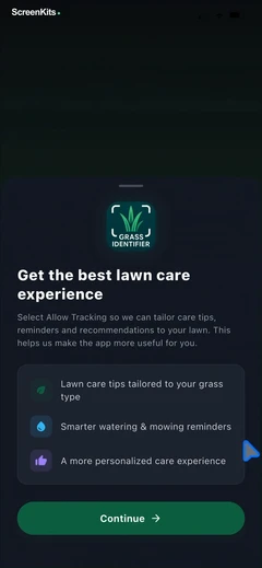 Plant Care Guide – PlantScope permissions UI screen 1
