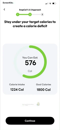 SnapCal AI onboarding UI screen 5