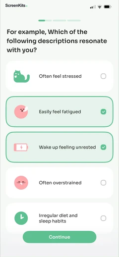 StressWatch- AI Stress Monitor mobile app UI screen 6
