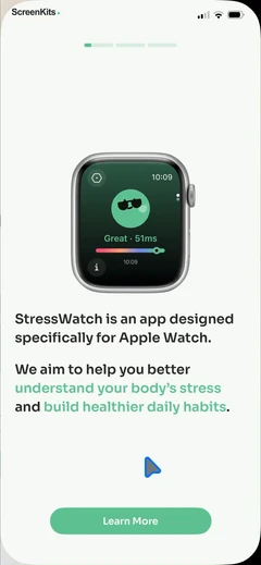 StressWatch- AI Stress Monitor mobile app UI screen 4