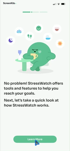 StressWatch- AI Stress Monitor mobile app UI screen 11