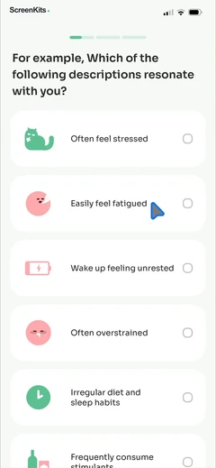 StressWatch- AI Stress Monitor mobile app UI screen 5