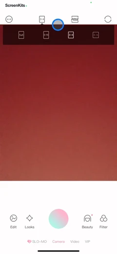 Ulike - Define trendy selfie mobile app UI screen 6