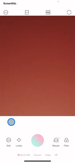 Ulike - Define trendy selfie mobile app UI screen 4