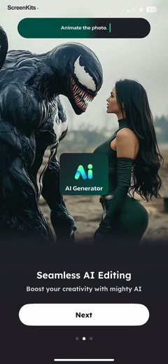 AI Video Editor - VidMa Cut AI mobile app UI screen 2