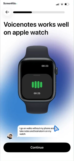 Voicenotes AI Notes & Meetings mobile app UI screen 10